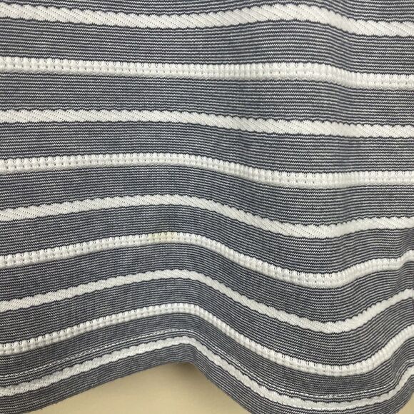 Sail‎ To Sable STS Shift Dress Flattering Shaping Navy & White Stripes Zipper L - Picture 8 of 8